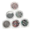 SAFIGLE Nail Glitter Powder Flakes 6 Colors Reflective Nail Art