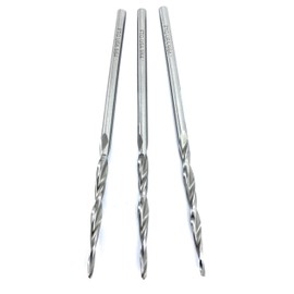 FTG USA Replacement Wood Countersink Drill Bit Set 3 Piece Same Size #6 (9/64") Parabolic Flute Taper Point for Woodworking with Straight Shank - Tapered HSS M2 Drill Bit Only