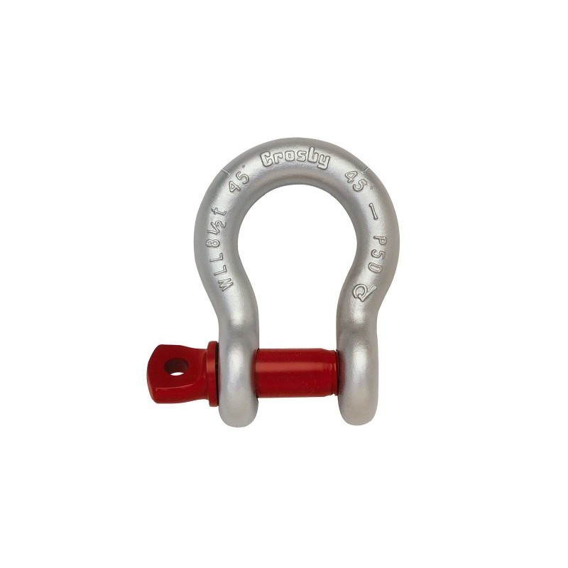 Crosby Screw Pin Anchor Shackle Carbon Steel, Galvanized, 2 Ton