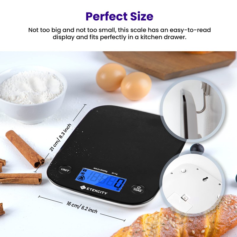 Etekcity Food Kitchen Scale, Digital Weight Grams and Oz for