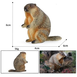 titihuirie 3PCS Groundhog Figurine Groundhog Sculpture Groundhog Model Animal Model Home Decoration Outdoor Garden Statue
