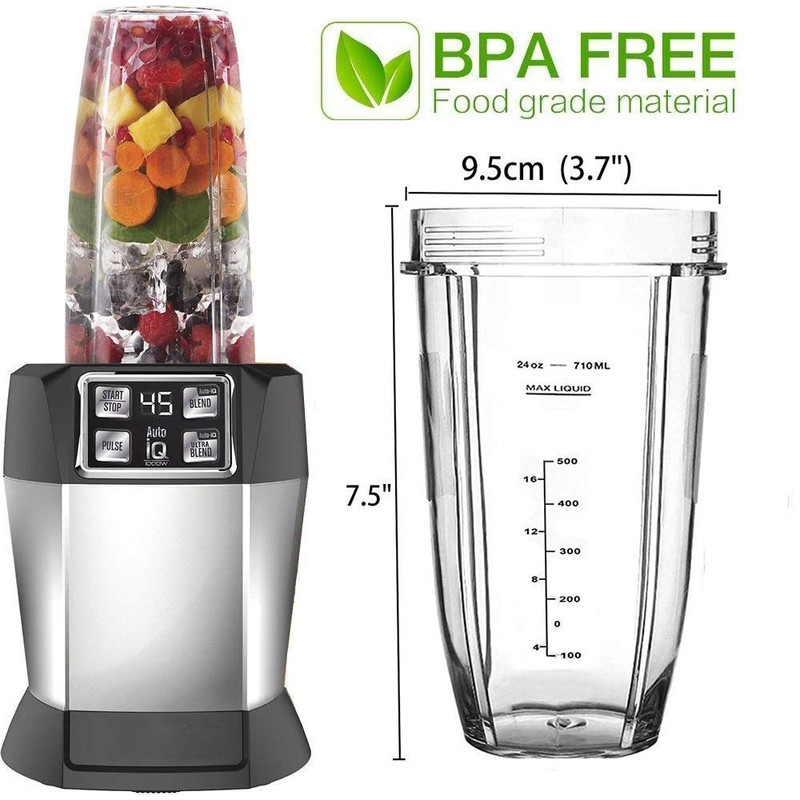 24OZ Blender Cup for Nutri Ninja Blender Cup with Lid