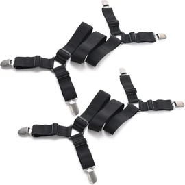 Pstyle. PST-124 Sheet Anti-Slip Mattress Pad Futon Clip Fixing Set of 2 (Black)