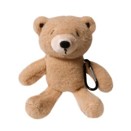 Yatchen Fur Case for AirPods 1&2, Unique Cute 3D Cartoon Fluffy Plush Bear Design Funny for AirPods Cover Case with Keychain Protective Case for AirPods 1&2 Bear Small Eye