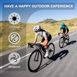 WOXVM 2 Pack Neck Gaiter Face Mask Breathable Sun Cooling Balaclava Versatile Bandana Tube Neck Scarf Gator Face Cover Summer UV Protection Headwear for Men Women Outdoor Sports