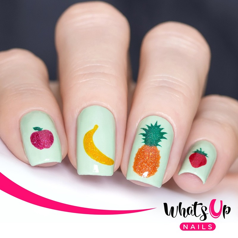 Whats Up Nails - Fruits Vinyl Stencils for Nail Art