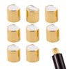 TWZKXC 8 Pcs 24/410 Aluminized Plastic Disc Top Caps, Gold