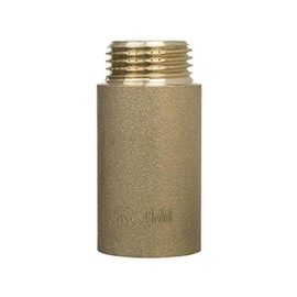 1/2" BSP (15mm) Pipe Thread Extension Female x Male Cast Iron Brass - 40mm Long