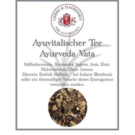 Lerbs & Hagedorn, Ayurveda Vata | 250g (ca. 21 Liter) Süßholzwurzeln, Koriander, Ingwerwurzeln, Anis, Zimt, Malvenblüten