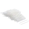 Plastic Household Teeth Cleaning Tool Curved Hook Toothpicks White (150
