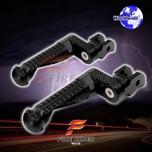 FireRiderWorld 25mm Extended Black Front Footpegs MPRO For ST1300 04
