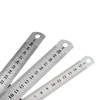 KIPTVO 4PCS Metal Ruler, Ruler Stainless Steel Ruler 15cm 20cm