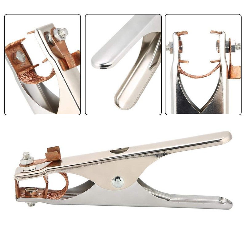 300A Electroplated Ground Clamp Copper Heavy Duty Arc Welding Earth