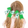 Koolgil Girl's St. Patrick's Day Bowknot Hair Tie Four Leaf