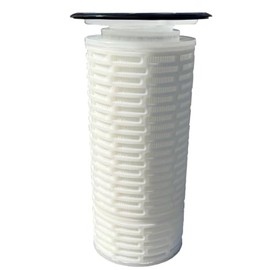 High Flow Pleated Bag Filter Cartridge – 1 Micron Polypropylene, #1 Size – Inside-Out Flow, Long Life, High Purity – Fits Standard #1 Bag Filter Housings – Push-In Flange for Easy Change-Outs