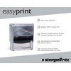 Stamp - easyprint 2, Grey - Customisable Name Stamp, Address