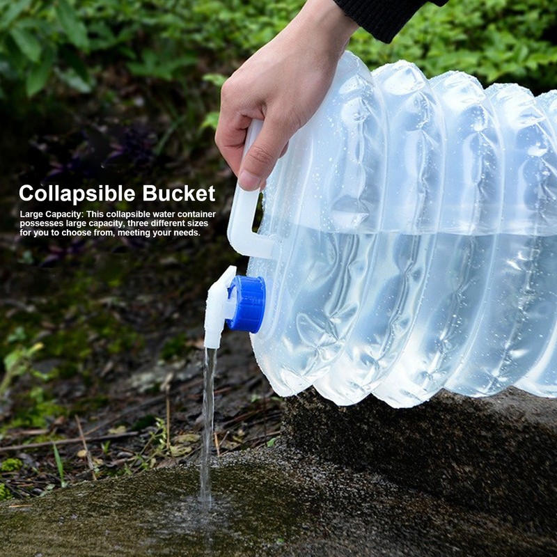 Foldable Camping Water Container Large Capacity Safe Poisonless Portable Lightweight
