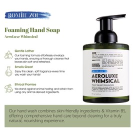 ROMIIE ZOI Natura Indulgence Foaming Hand Soap - Luxury Hand Wash Soap for Bathroom & Kitchen - Comforting Embrace of Lavender & Shea Butter - 500 ML / 16.8 FL OZ