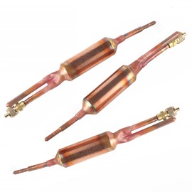 kolasina 10 PCS Filter Drier Refrigerant Liquid LINE|fit for R134A and R12,R22,R502,R407C Bi Directional Filter Drier AC & Refrigeration Linean|with Charging Valve 1/4 X 1/4 25 Grams