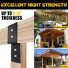 VEVIVOOVY 10“ x 3” Heavy Duty Steel Z Bracket,Double Angle