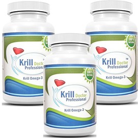 Krill Doctor Professional Antarctic Red Krill Oil 180 Softgels 1200mg Serving Omega-3 Fatty Acids Epa DHA