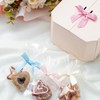 MORSUNBELA 50 Pcs Light Pink Bow,Small Satin Bows for Gift