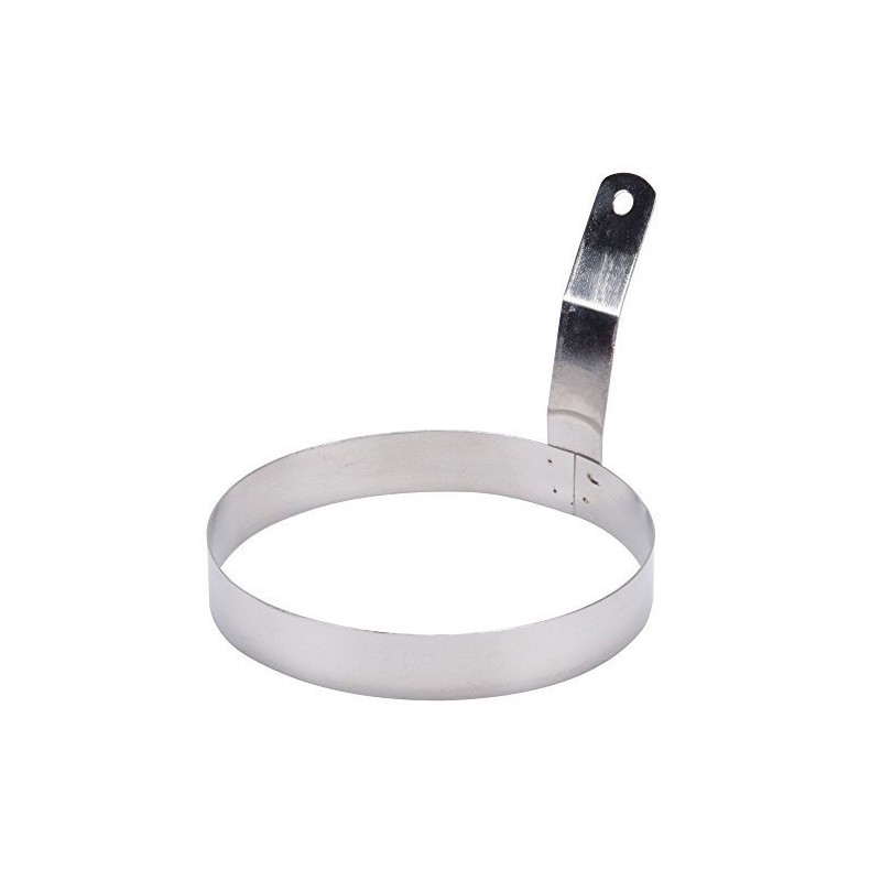 Winco Round Egg Ring, 6-Inch, Stainless Steel