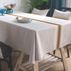 Bringsine Vinyl Rectangle/Oblong Tablecloth PVC Table Cover Oil-Proof/Waterproof Kitchen Dining