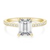 Titaniumcentral 3CT Engagement Ring Women's Gold Silver Rings with Cubic
