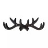 Fyne-Finds Cast Iron Deer Antler Wall Mounted 4 Hooks Coat Key Hook Utilities Hanger Rack Satue Shabby Chic
