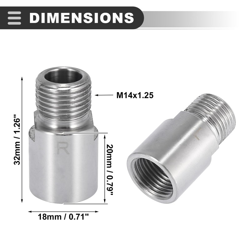 Motoforti Universal Bicycle Pedal Extender Adapter, Silver Tone, 1 Pair