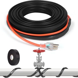 3~200FT Heat Tape for Water Pipes, -40°F Deicing Heating Cable, Freeze Protected Water Pipe Heating Cable,120V 5W/ft (50FT)