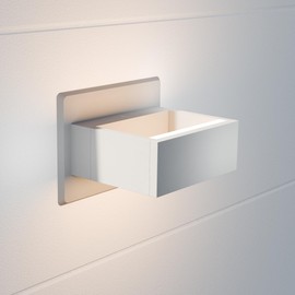 Inowel Outdoor Wall Light Up Down LED Sconce Wall Mount Lamp White Modern Wall Lantern Fixture Aluminum Lights for Porch Front Door Garden Yard Patio IP54 Waterproof 7.5W 240Lm 3000K