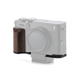 Fuji X-E5 Mounting Base Plate with Wood Grip, Black (TA-T91-WG-B)