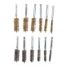 12PCS Bore Brush Copper and Iron 304 Stainless Steel Bristles
