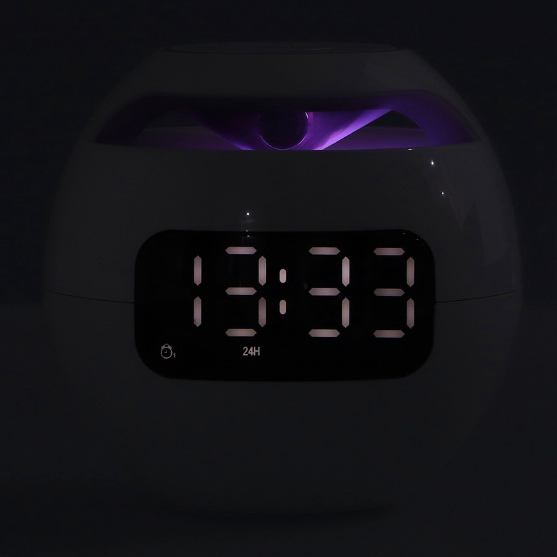 Multifunctional Bluetooth 5.0 Alarm Clock Speaker Rechargeable Ball Shape Portable