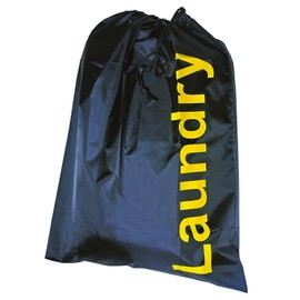 Kleiber Laundry Bag with Draw String Closure, Black, Fabric, 55 x 70 cm