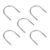 sourcing map Pack of 5 U-bolt M6 304 stainless steel