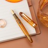 Asvine Fountain Pen V126 Extra Fine Nib Transparent Brown Acrylic