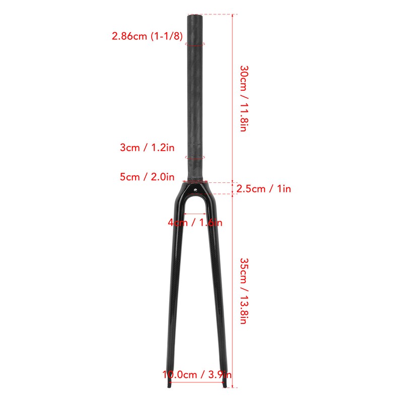 Carbon Fiber 700C Road Bike Front Fork C Brake Straight