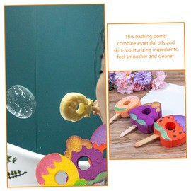 ORFOFE 4pcs Fruit Aroma Bath Salt Vibrant Scented Foaming Bath Balls Sea Salt Infused Bathing Experience for Adults for Relaxation Skin Moisture