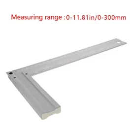 Utoolmart Regla En L De Aluminio, Herramienta Para Carpinteros Y