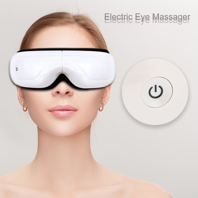Eye Massager Double Gasbags Hot Compress 15 Mins Timing Vibration