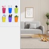 SKTMH Perforated Board Cups, Set of 6, Pegboard Hooks, Punching
