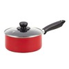 Pearl Metal One-Handed Pot, Red, 6.3 in (16 cm), IH