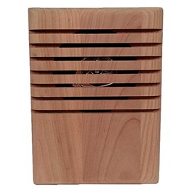 YourBell MP3 Door Chime, Programmable DoorBell, Cherry Unfinished. Made In The USA By BCS Ideas Corporation.