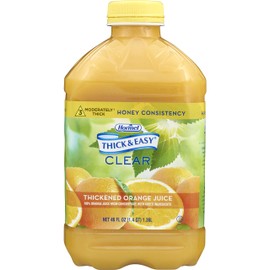 Thick & Easy Thickened Beverage 46 oz. Bottle Orange Juice Flavor Ready to Use Honey Consistency, 40123 - Sold by: Pack of One
