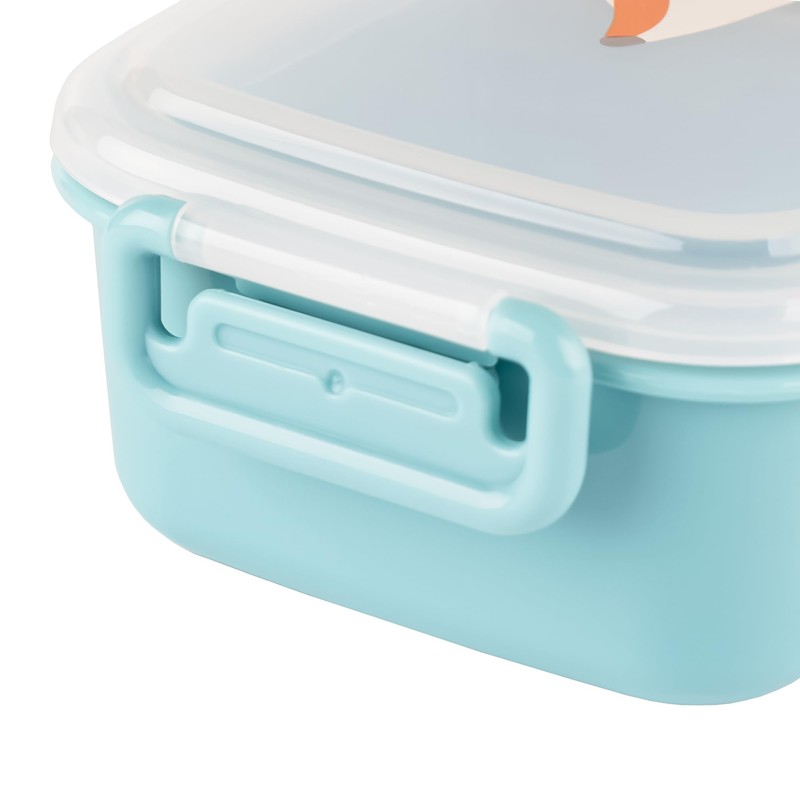 sigikid 25365 Fox Lunch Box with Divider, BPA-Free, Safe, Lightweight,