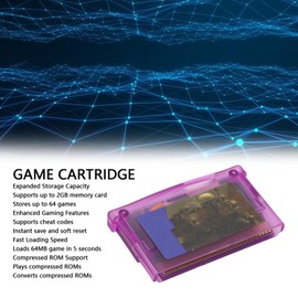 Pomya Flash SD Game Card, Multi Game Boy Advance Supports 2GB TF Card with Cheat Features for SP GBM IDS NDSL Lite