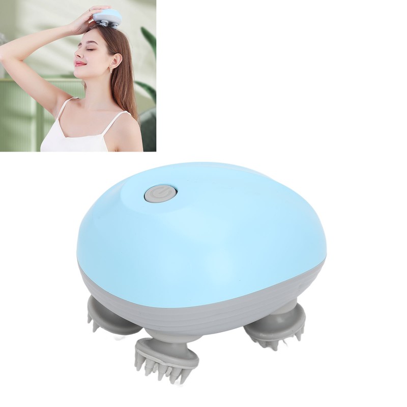 Electric Scalp Massager 4 Paws Rechargeable Head Massager Portable Multifunction